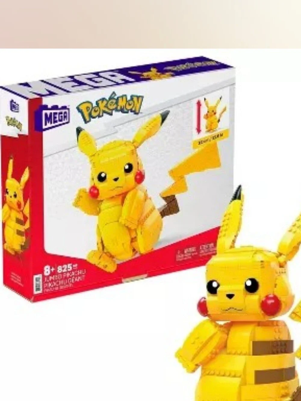 Jumbo Pokemon Pikachu Building Set NEW